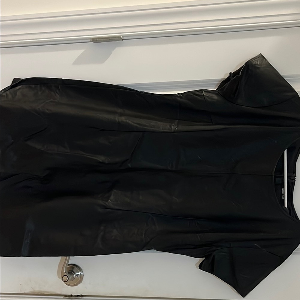 Boohoo Black Faux Leather Dress